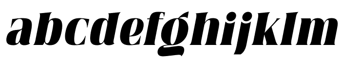 Zonnk Italic Font LOWERCASE