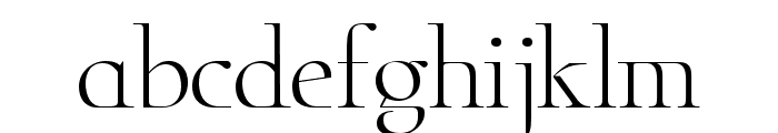 Zt Chablis Light Slow Font LOWERCASE