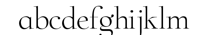 Zt Chablis Light Font LOWERCASE