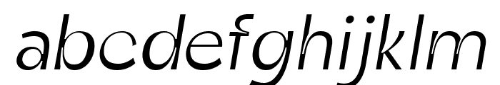 Zt Shago Light Italic Font LOWERCASE