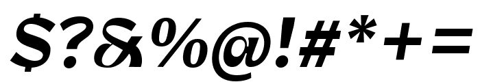 Zt Shago SemiBold Italic Font OTHER CHARS