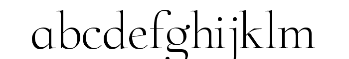 ZtChablis-Light Font LOWERCASE