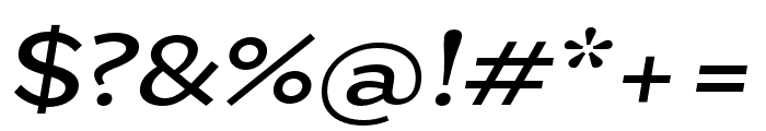 ZtNezto-MediumItalic Font OTHER CHARS