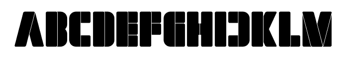 Zucchero Stencil Font UPPERCASE