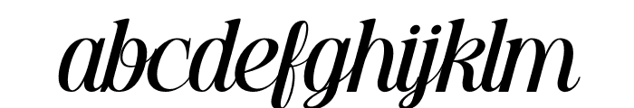 Zugili Italic Font LOWERCASE