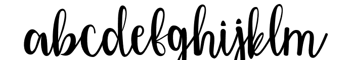 Zuhra Script Font LOWERCASE