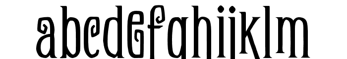 Zukones Distor Regular Font LOWERCASE