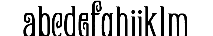 Zukones Rough Regular Font LOWERCASE