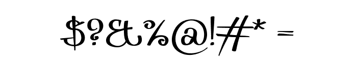 Zurika-Regular Font OTHER CHARS