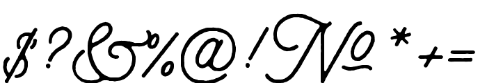aaleyah-normal-rough Font OTHER CHARS