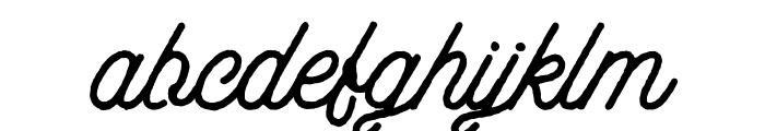 aaleyah-normal-rough Font LOWERCASE