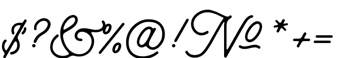 aaleyah-normal Font OTHER CHARS