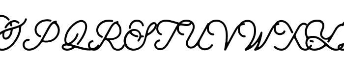 aaleyah-thick Font UPPERCASE