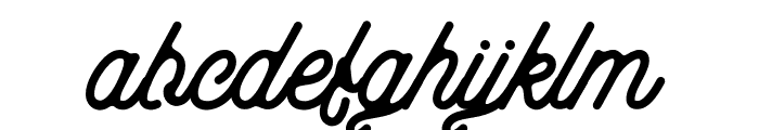 aaleyah-thick Font LOWERCASE
