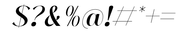 abigate desgo Italic Font OTHER CHARS