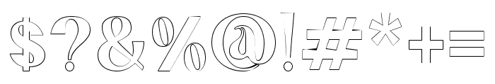 abington outline Regular Font OTHER CHARS