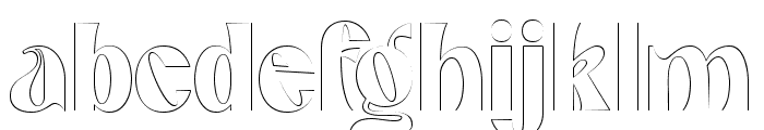 abington outline Regular Font LOWERCASE
