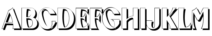 abington shadow Regular Font UPPERCASE
