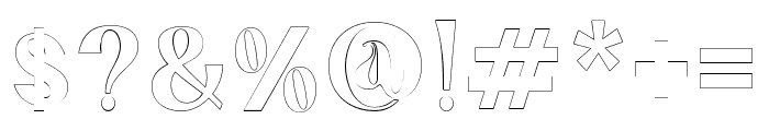 abingtonoutline-Regular Font OTHER CHARS
