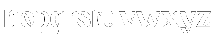 abingtonoutline-Regular Font LOWERCASE