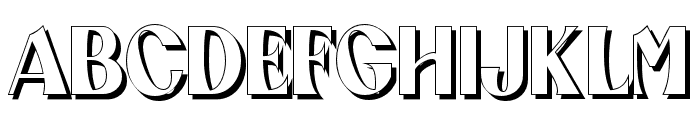 abingtonshadow-Regular Font UPPERCASE
