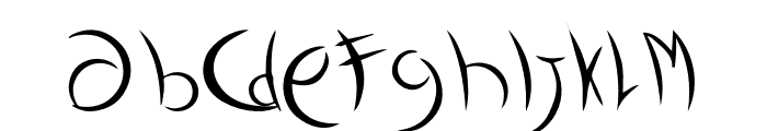 abraham-Regular Font LOWERCASE