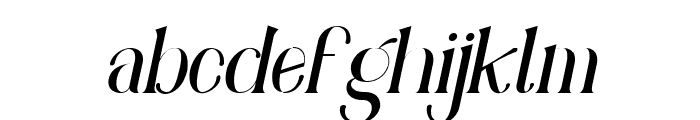 adhiyasa italic Regular Font LOWERCASE