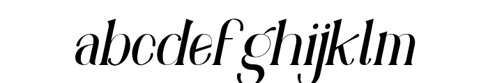 adhiyasaitalic-Regular Font LOWERCASE