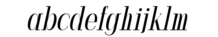 adora Italic Font LOWERCASE