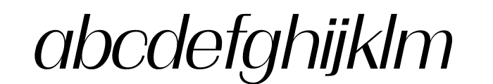 aereo Italic Font LOWERCASE