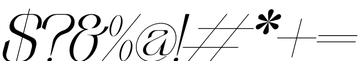 aimstesa Italic Font OTHER CHARS