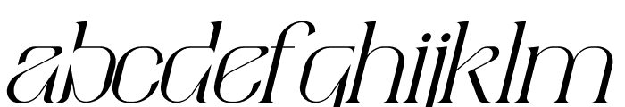 aimstesa Italic Font LOWERCASE