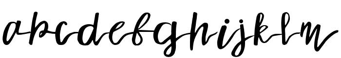 aishia-Regular Font LOWERCASE