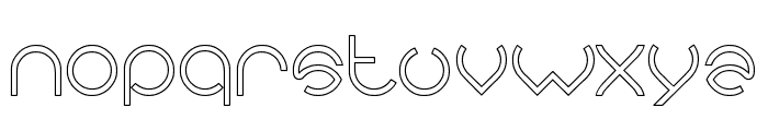 alberto-Hollow Font LOWERCASE