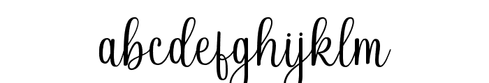 alisha-Regular Font LOWERCASE