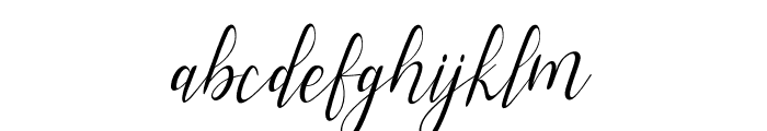alysascrip Font LOWERCASE