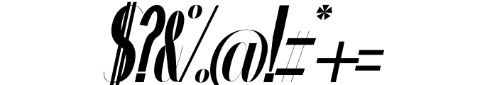 amapola Italic Font OTHER CHARS