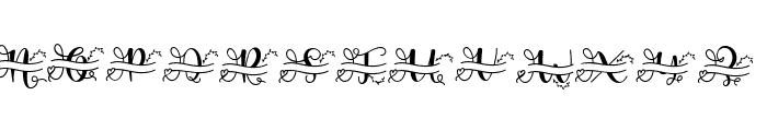ameliana monogram Font UPPERCASE