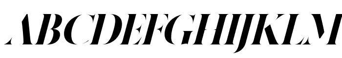 amigh-Italic Font UPPERCASE