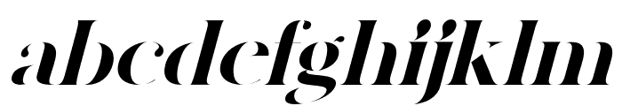 amigh-Italic Font LOWERCASE