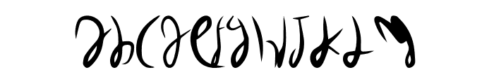 ananda-Regular Font LOWERCASE