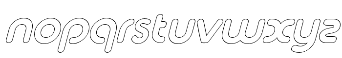 arematfontoutline-Italic Font LOWERCASE