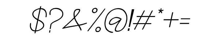 artaron Italic Font OTHER CHARS