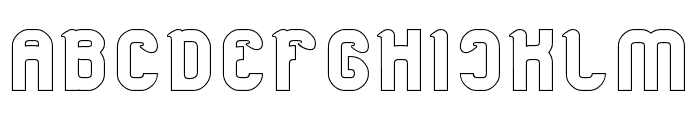artistic-Hollow Font UPPERCASE