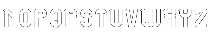 artistic-Hollow Font UPPERCASE