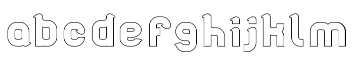 artistic-Hollow Font LOWERCASE