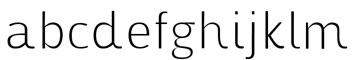 athen pro Thin Font LOWERCASE