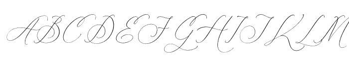 athena modern Italic Font UPPERCASE