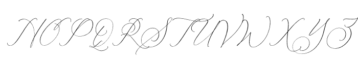 athena modern Italic Font UPPERCASE