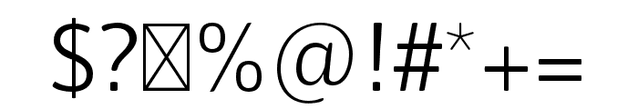 athenpro-Light Font OTHER CHARS